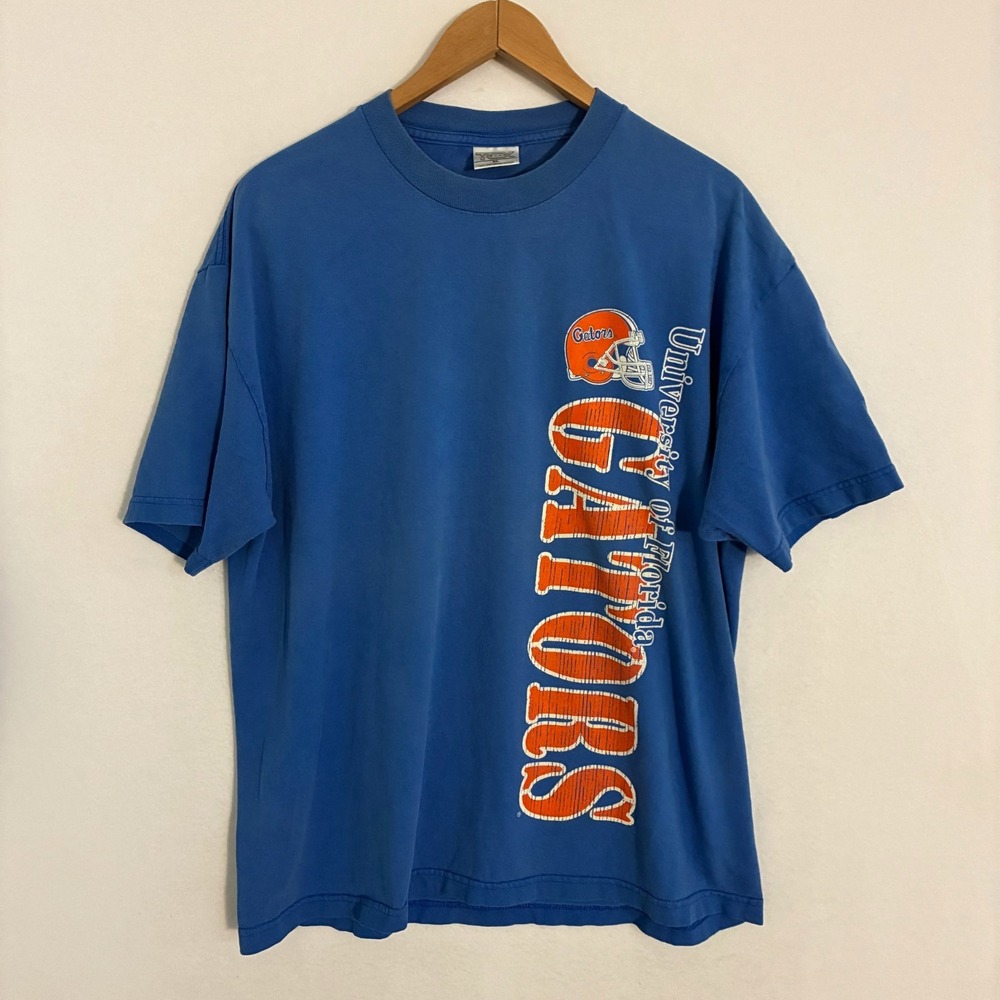 Vintage University Florida Gators Shirt Men's XL Blue UF Football Graphic Tee